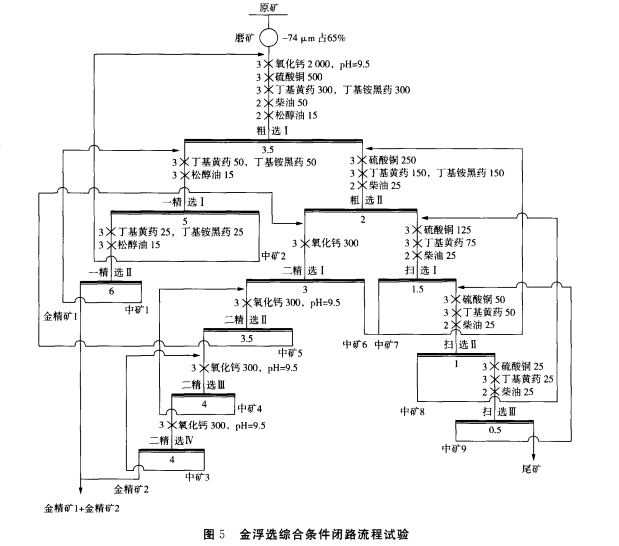含碳高的金礦浮選工藝流程圖